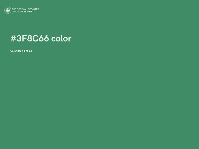 #3F8C66 color image