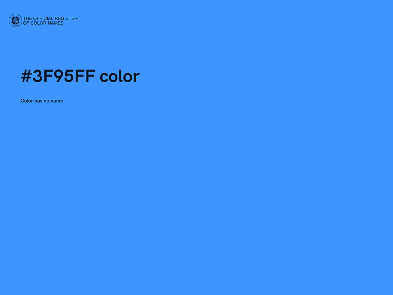 #3F95FF color image