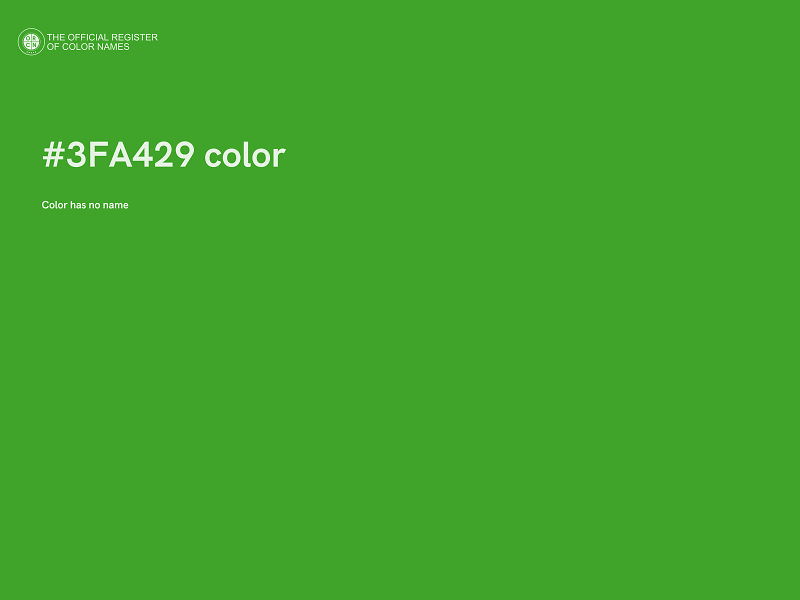 #3FA429 color image