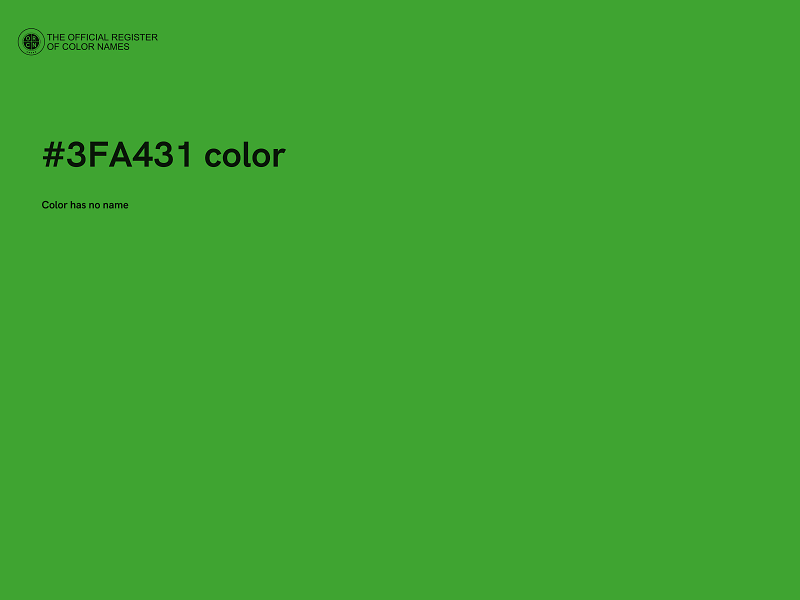 #3FA431 color image