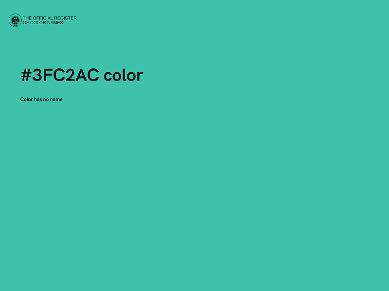 #3FC2AC color image