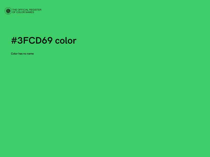 #3FCD69 color image