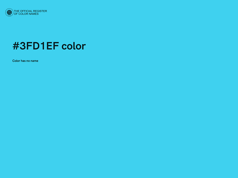 #3FD1EF color image