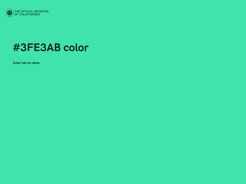 #3FE3AB color image