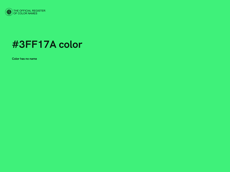 #3FF17A color image