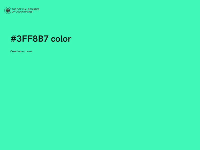 #3FF8B7 color image