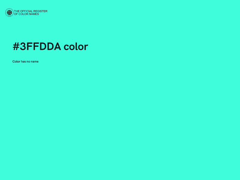 #3FFDDA color image