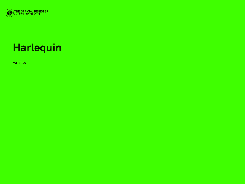 #3FFF00 - Harlequin color image