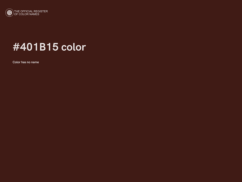 #401B15 color image