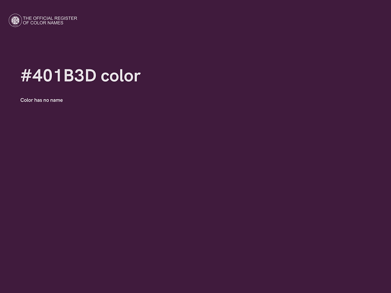 #401B3D color image