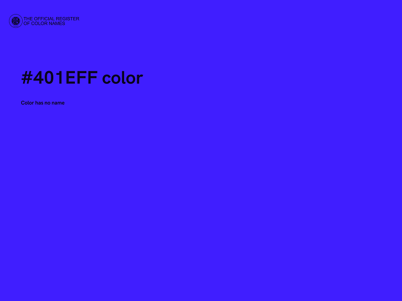 #401EFF color image