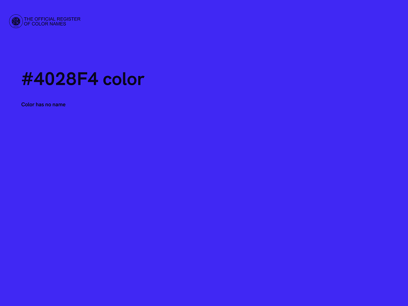 #4028F4 color image