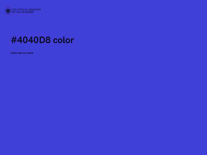 #4040D8 color image