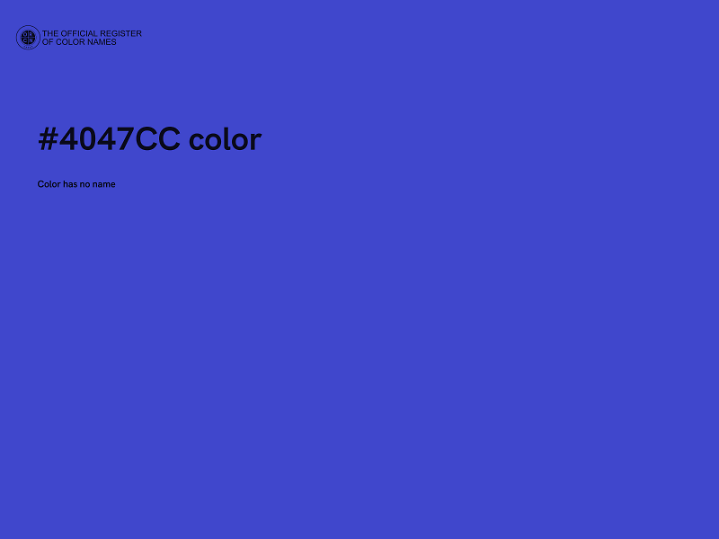 #4047CC color image