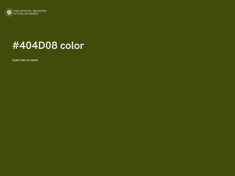 #404D08 color image