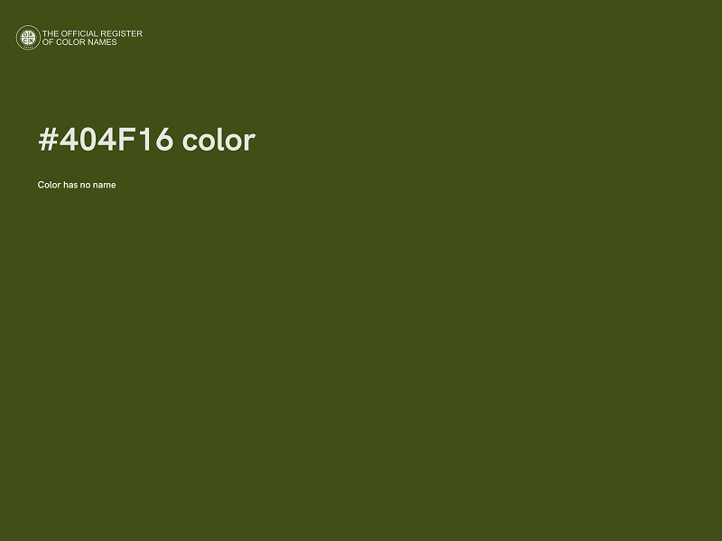 #404F16 color image