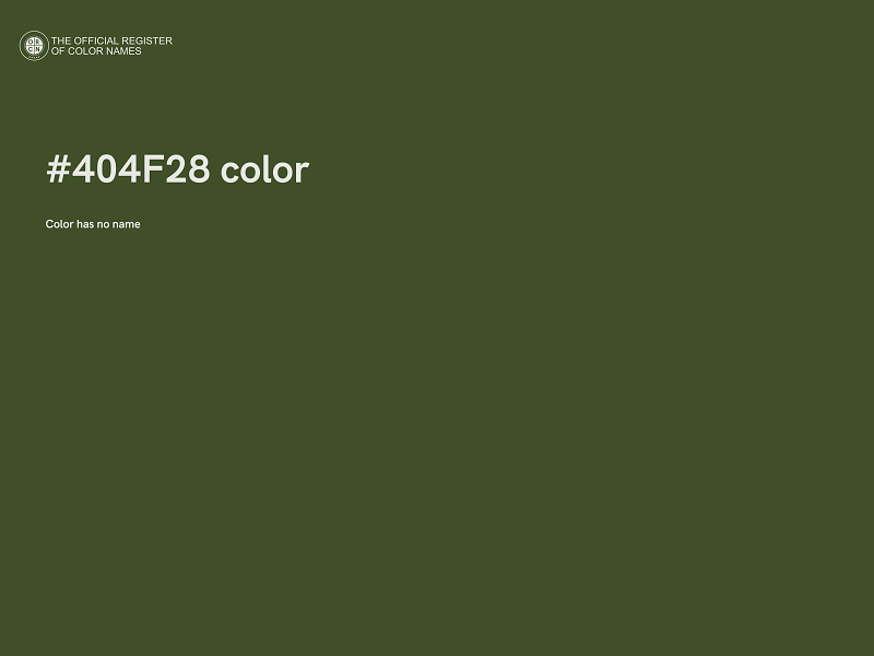 #404F28 color image