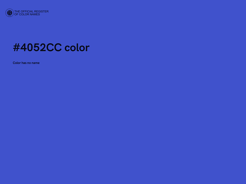 #4052CC color image