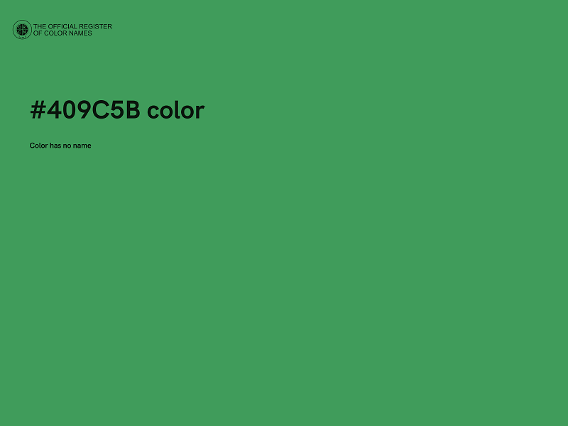 #409C5B color image