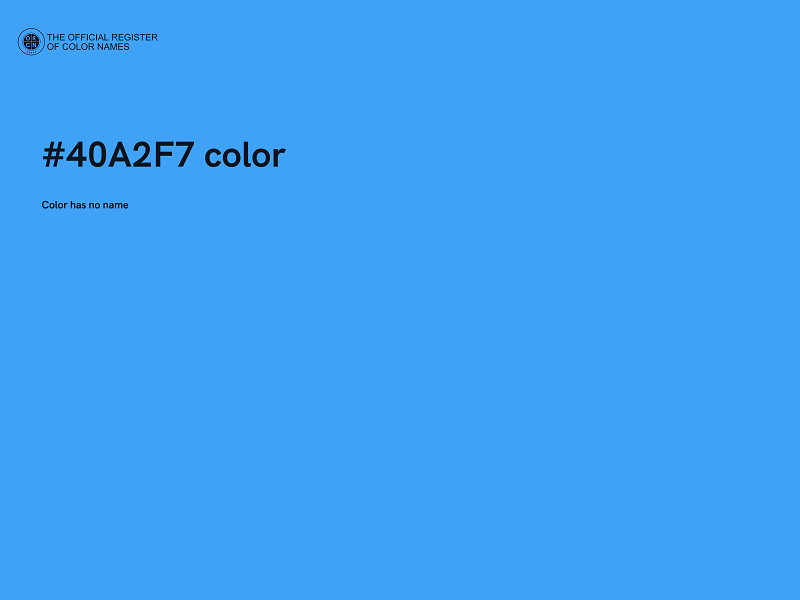 #40A2F7 color image