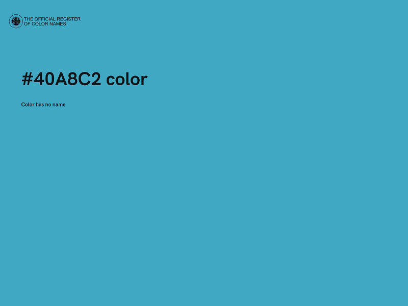 #40A8C2 color image