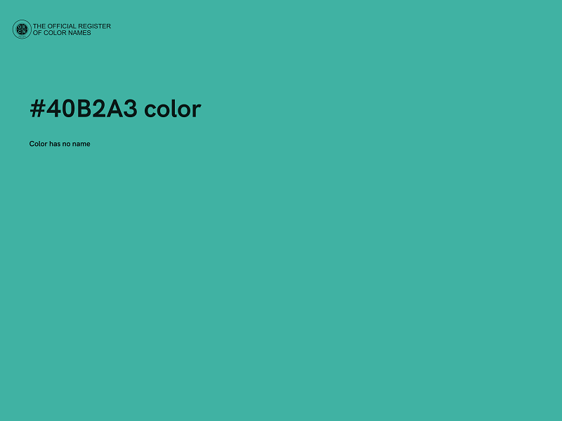 #40B2A3 color image