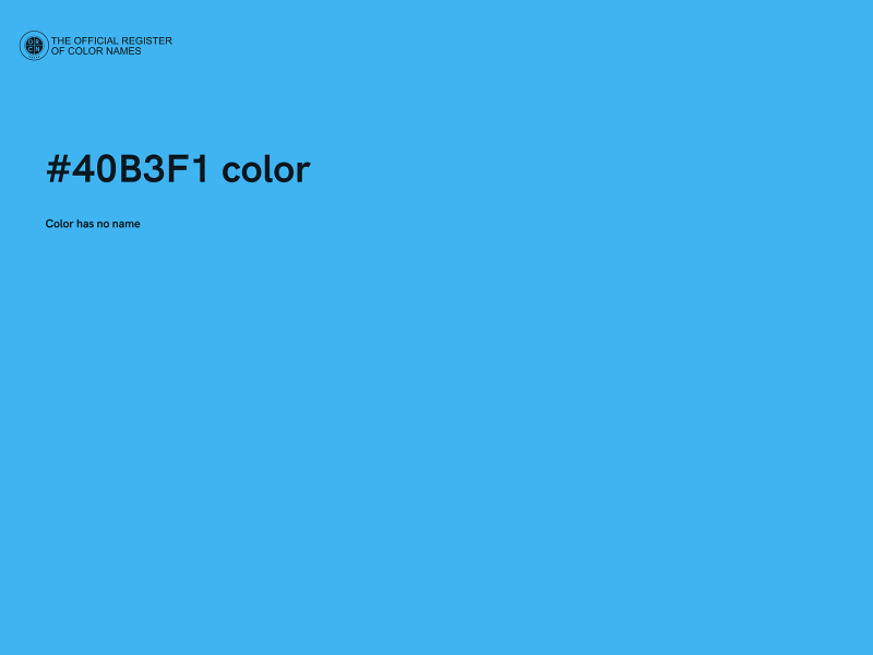 #40B3F1 color image