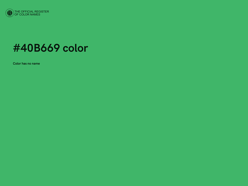 #40B669 color image