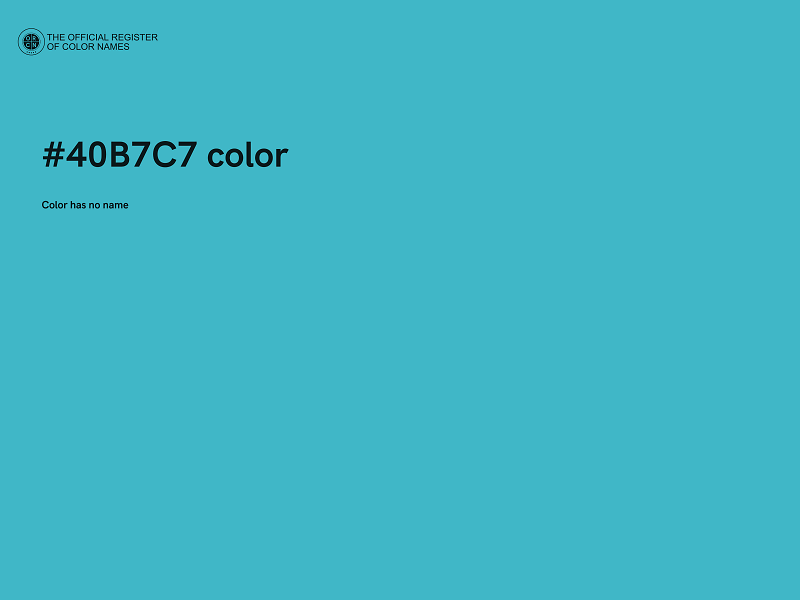 #40B7C7 color image