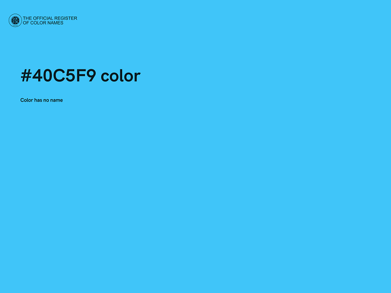 #40C5F9 color image