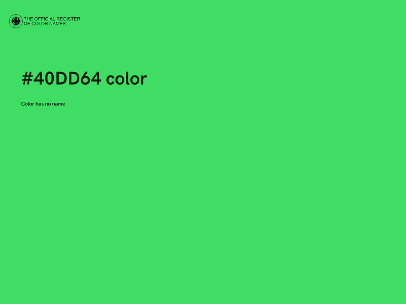 #40DD64 color image