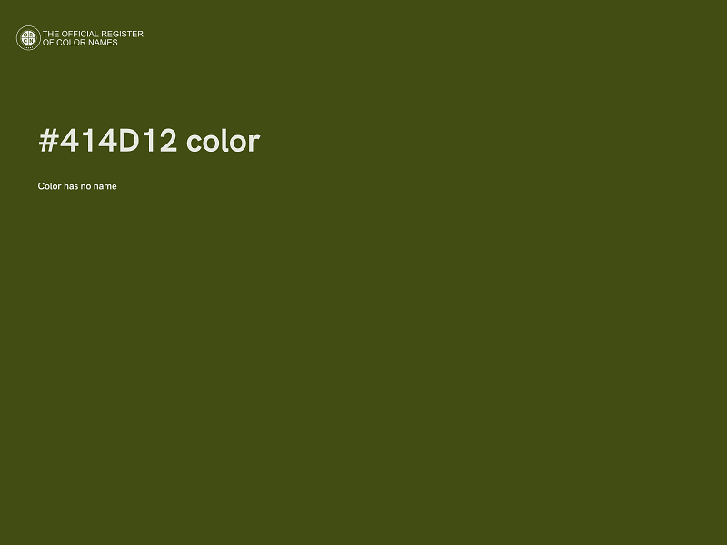 #414D12 color image