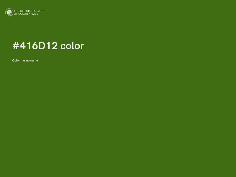 #416D12 color image