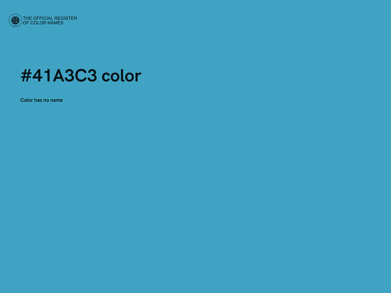 #41A3C3 color image