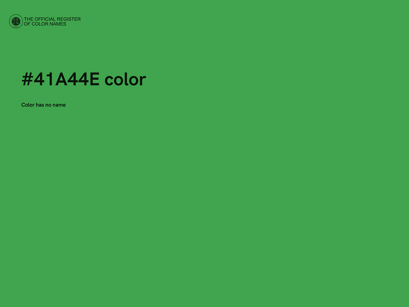 #41A44E color image