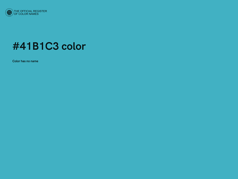 #41B1C3 color image