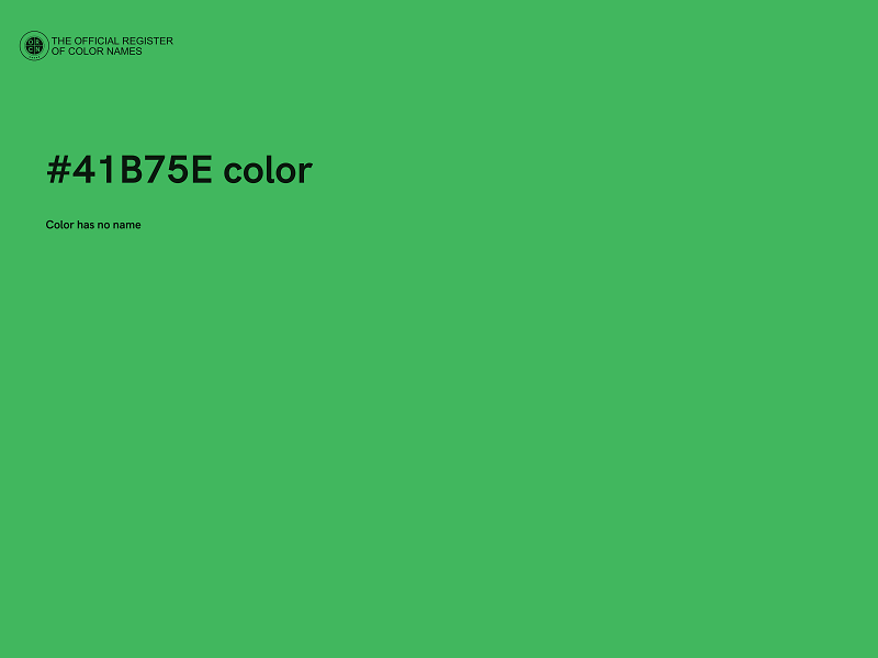 #41B75E color image