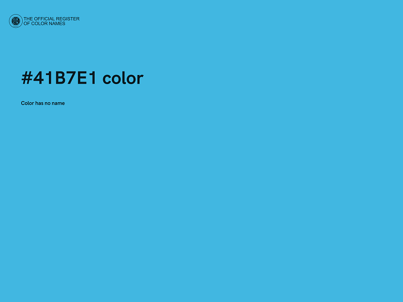 #41B7E1 color image