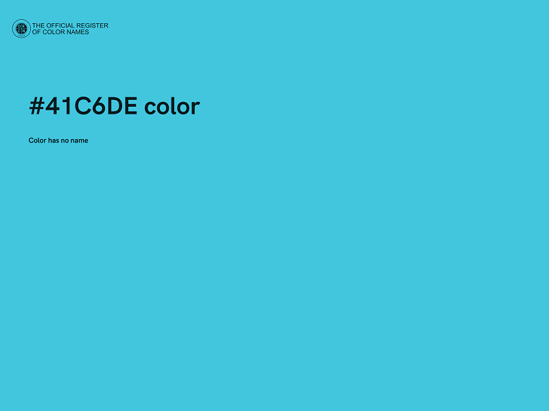 #41C6DE color image