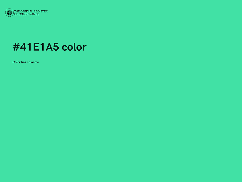 #41E1A5 color image