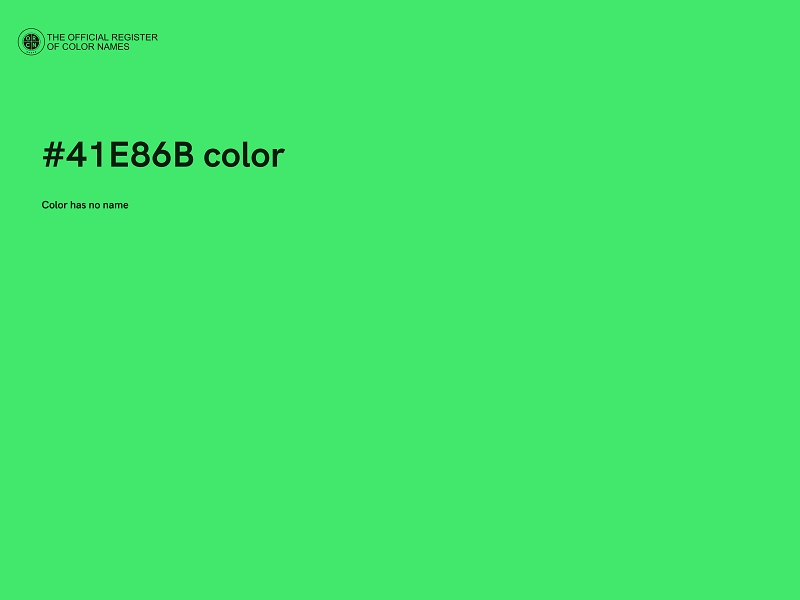 #41E86B color image