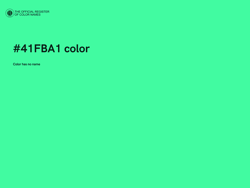 #41FBA1 color image