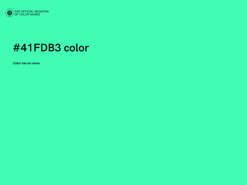 #41FDB3 color image