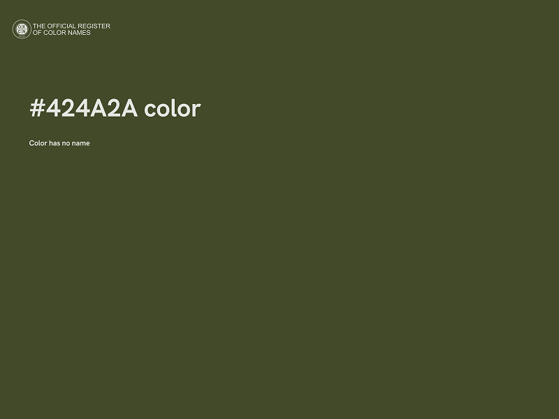 #424A2A color image