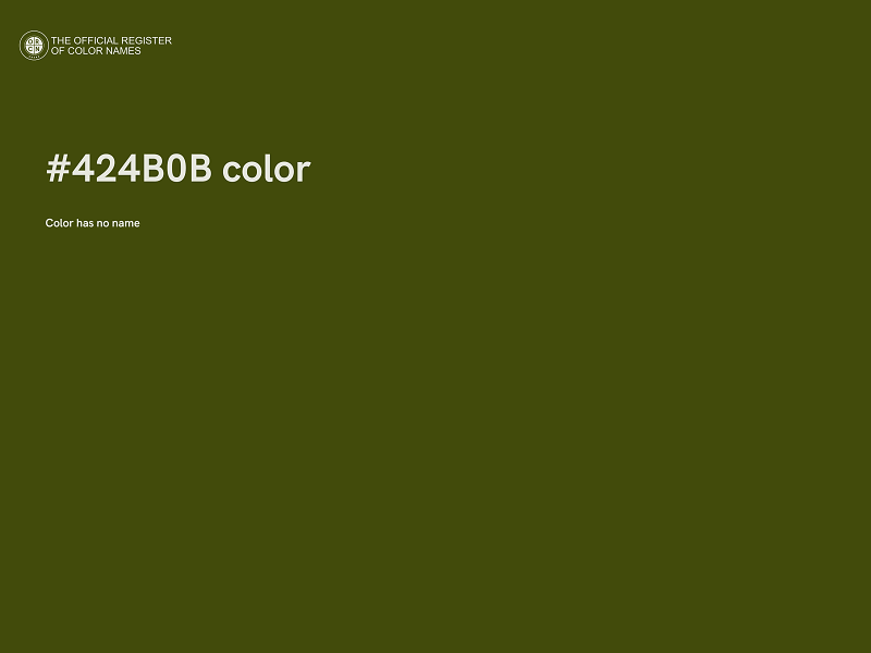 #424B0B color image