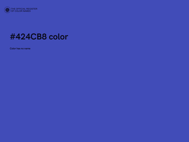 #424CB8 color image