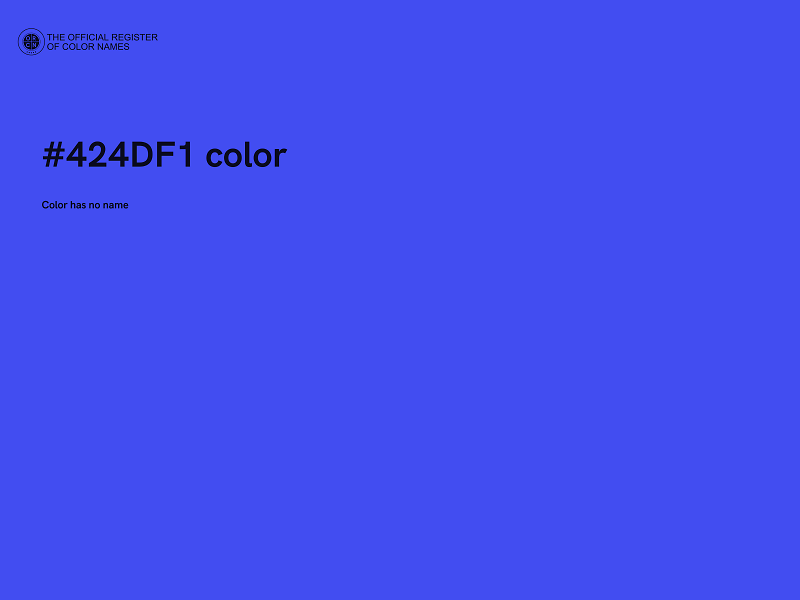 #424DF1 color image