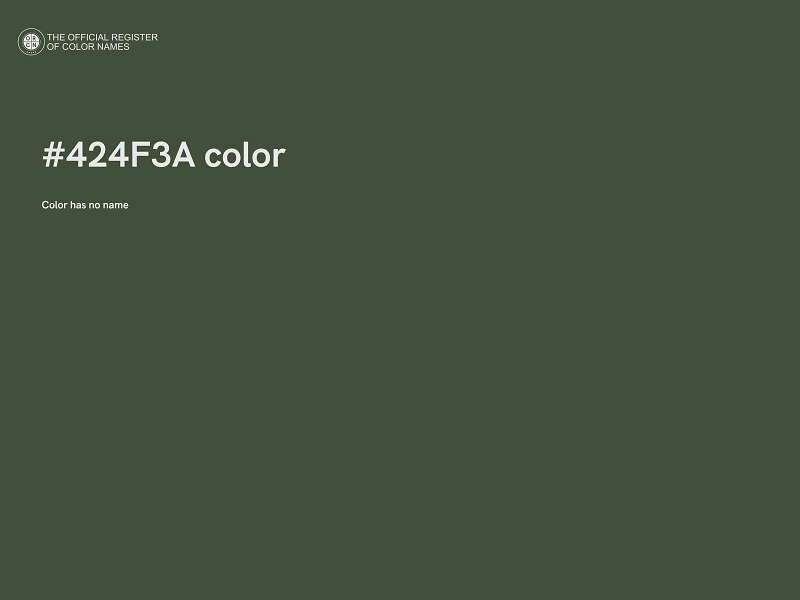 #424F3A color image