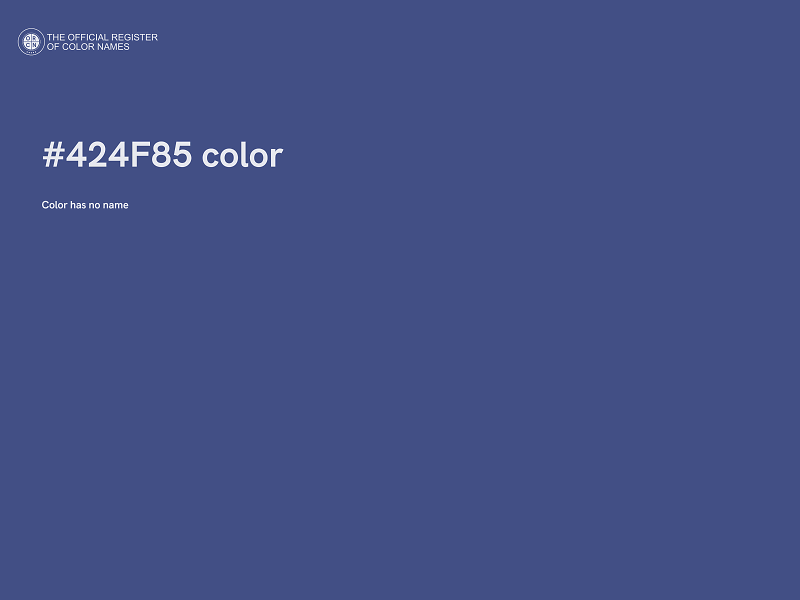 #424F85 color image