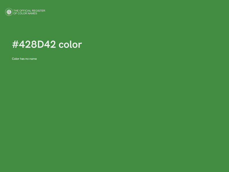 #428D42 color image